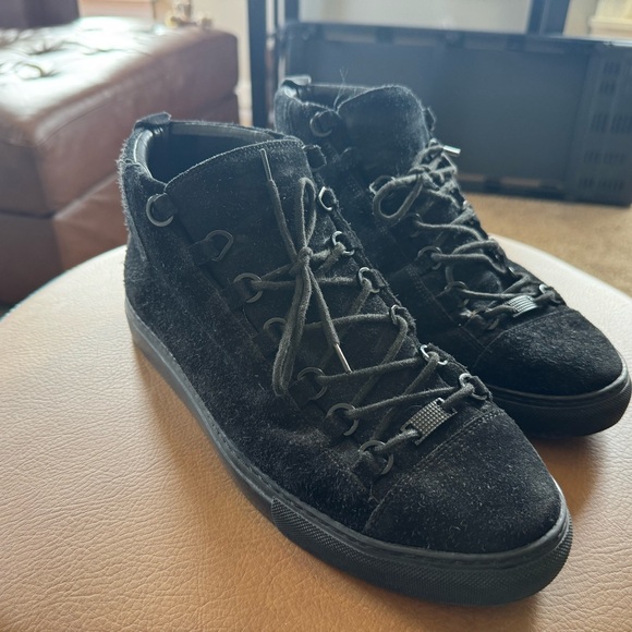 Balenciaga Arena High Black Suede - Picture 1 of 8